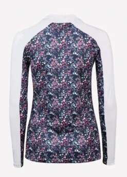 Dublin Black Ladies Alegra Print Long Sleeve Competition Top - Flower Print -Ridingwear Sales Store alegra2
