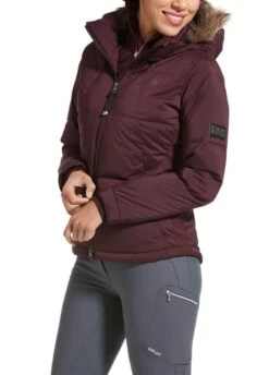Ariat Ladies Altitude Down Jacket - Winetasting -Ridingwear Sales Store altitudedownjcktwinerdy