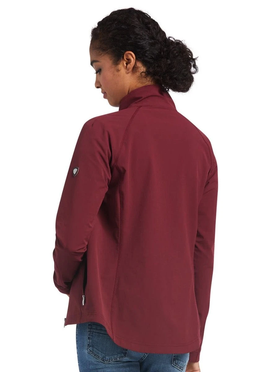 Ariat Agile Softshell Jacket - Zinfandel 2 Ariat Agile Softshell Jacket - Zinfandel - Image 2