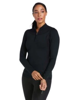 Ariat Ascent 1/4 Zip Baselayer - Black