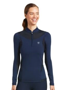 Ariat Ascent 1/4 Zip Baselayer - Navy