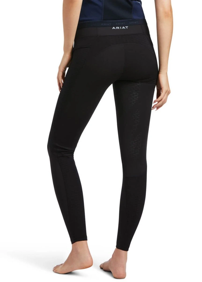 Ariat Ascent Half Grip Tights - Black 2 Ariat Ascent Half Grip Tights - Black - Image 2