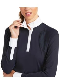 Ariat Auburn L/S Show Shirt - Navy -Ridingwear Sales Store ariat auburn show shirt navy 3rdy