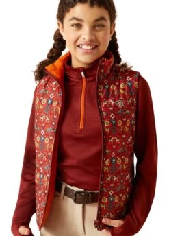Ariat Youth Bella Reversible Vest - Dala Horse