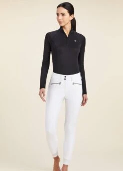 Ariat Tri Factor Bellatrix Full Seat Grip Breech - White -Ridingwear Sales Store ariat belletrix fs breech white 3rdy 1