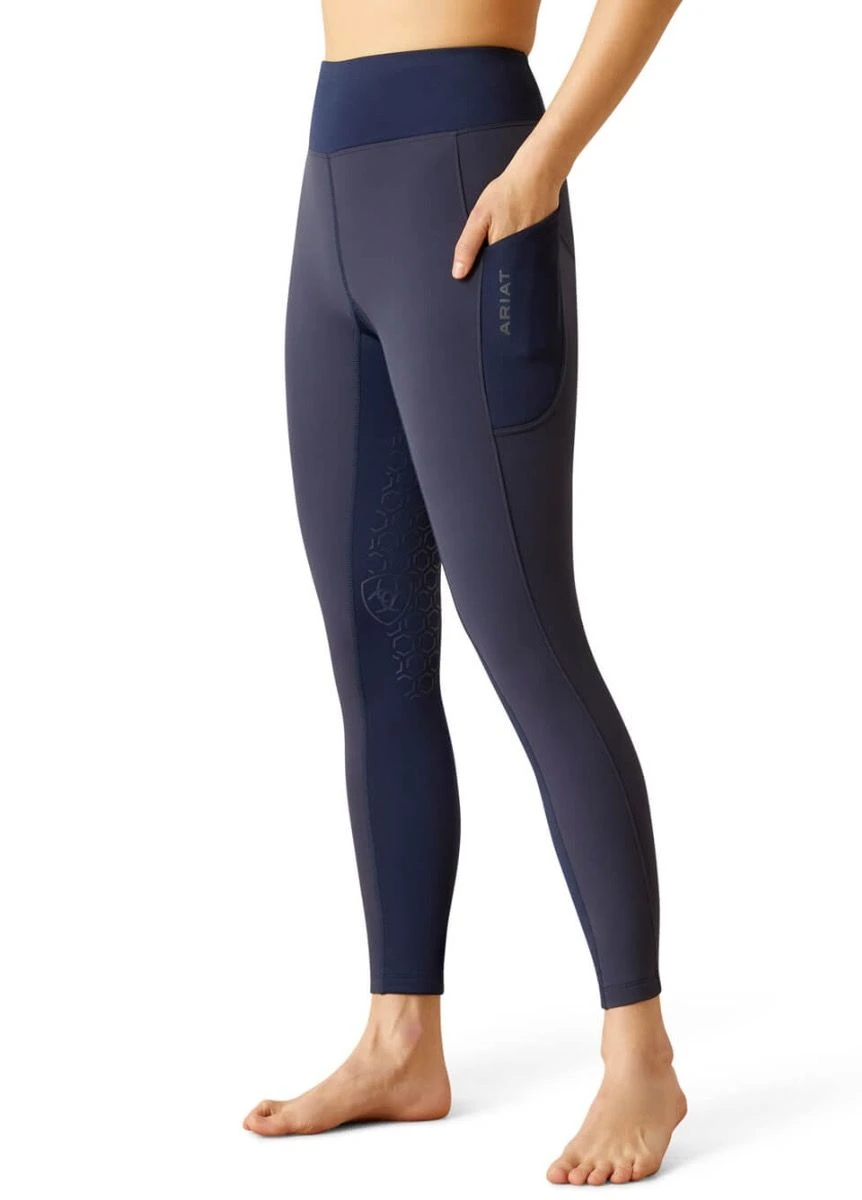 Ariat Boreas Half Grip Tights - Navy 1 Ariat Boreas Half Grip Tights - Navy