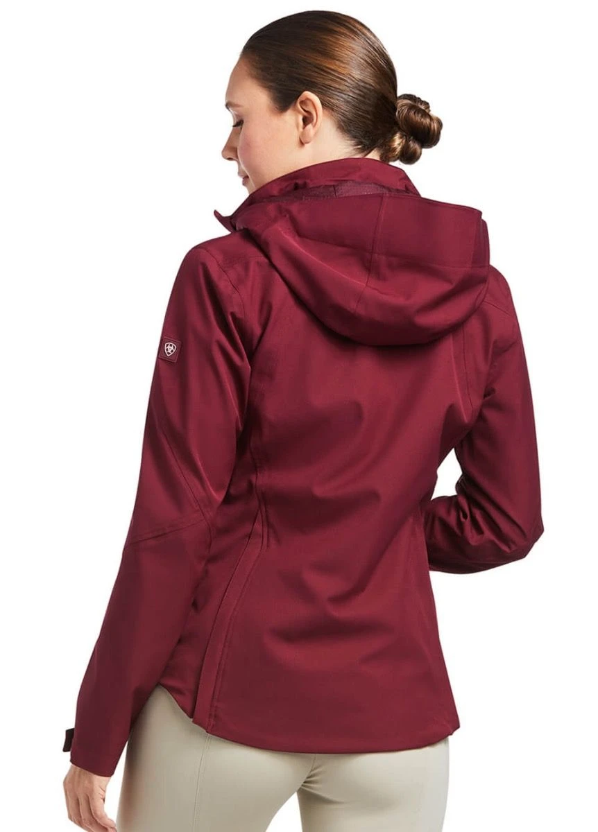 Ariat Coastal Waterproof Jacket - Zinfandel 2 Ariat Coastal Waterproof Jacket - Zinfandel - Image 2