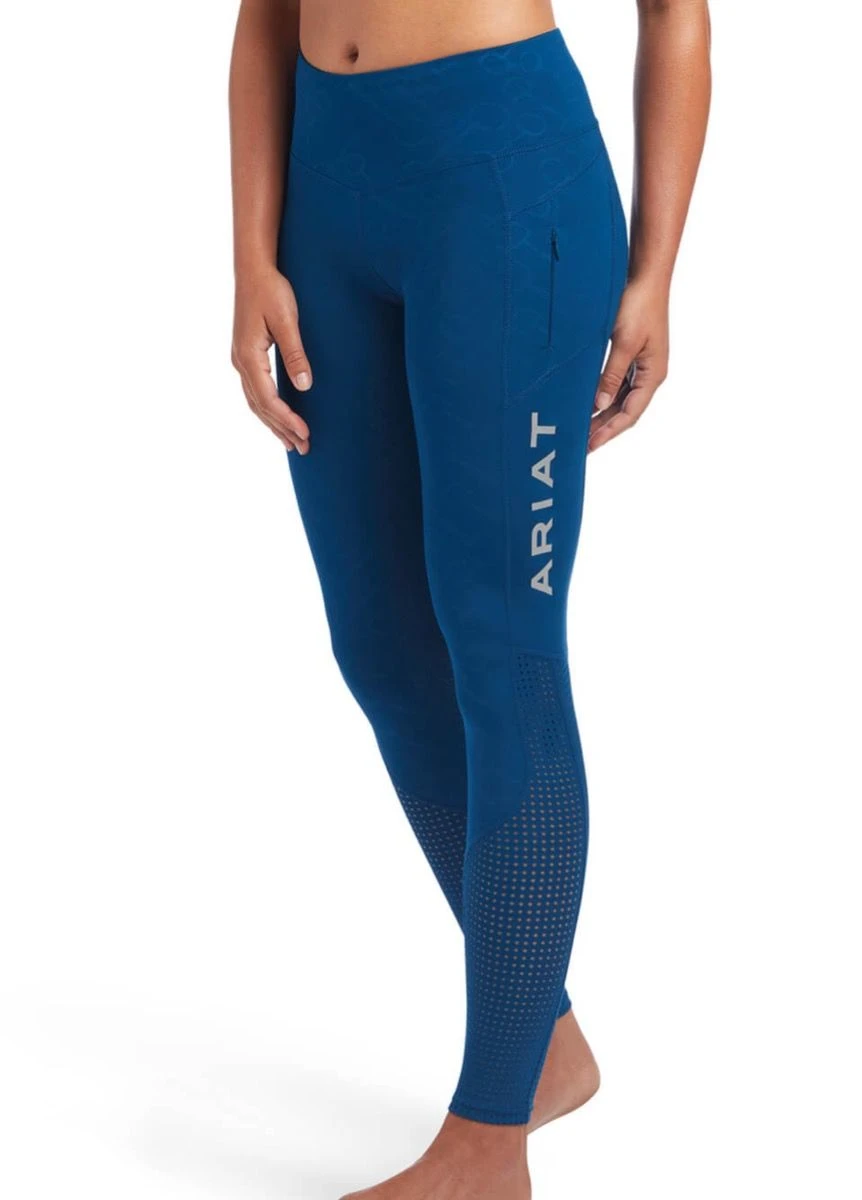 Ariat EOS Full Seat Tights - Blue Opal Print 1 Ariat EOS Full Seat Tights - Blue Opal Print