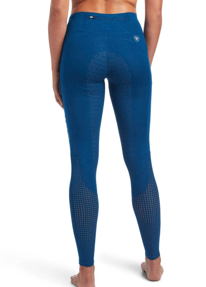 Ariat EOS Full Seat Tights - Blue Opal Print 2 Ariat EOS Full Seat Tights - Blue Opal Print - Image 2