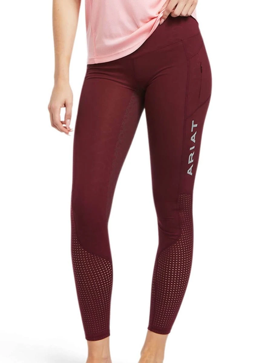 Ariat EOS Full Seat Tights - Zinfandel Bit Print 1 Ariat EOS Full Seat Tights - Zinfandel Bit Print