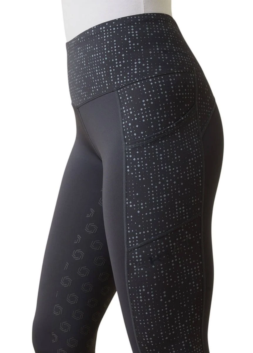 Ariat EOS Lumina Full Seat Tights - Ebony 3 Ariat EOS Lumina Full Seat Tights - Ebony - Image 3