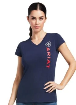 Ariat Vertical Logo T-Shirt - Navy