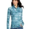 Ariat Lowell 2.0 1/4 Zip Baselayer - Arctic Frolic Print
