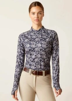 Ariat Lowell 2.0 1/4 Zip Baselayer - Block Flower