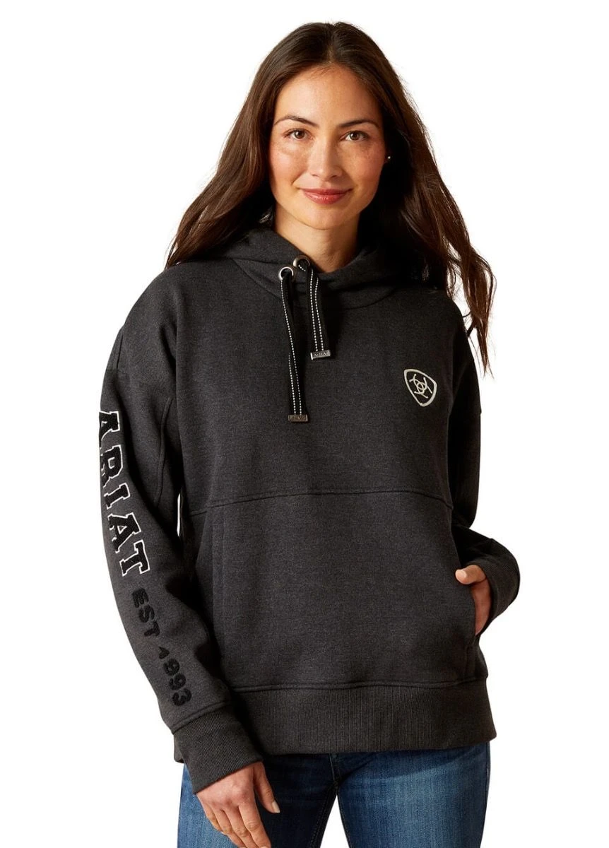 Ariat Rabere Hoodie - Charcoal 1 Ariat Rabere Hoodie - Charcoal