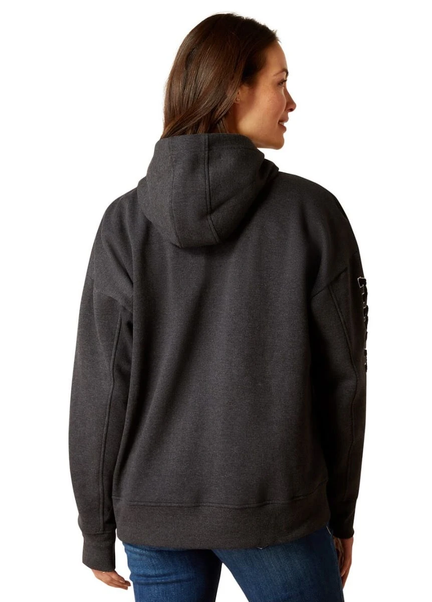 Ariat Rabere Hoodie - Charcoal 2 Ariat Rabere Hoodie - Charcoal - Image 2
