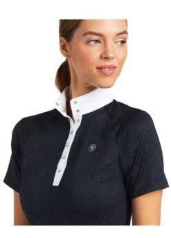 Ariat Showstopper S/S Show Shirt - Show Navy -Ridingwear Sales Store ariat showstopper navy 3rdy