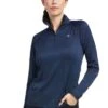 Ariat Sunstopper 2.0 1/4 Zip Baselayer - Navy
