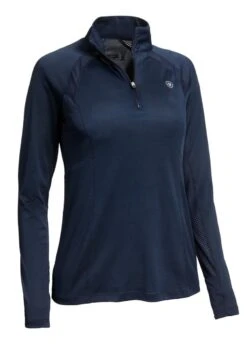 Ariat Sunstopper 2.0 1/4 Zip Baselayer - Navy 5 Ariat Sunstopper 2.0 1/4 Zip Baselayer - Navy -Ridingwear Sales Store ariat sunstopper navy 2rdy