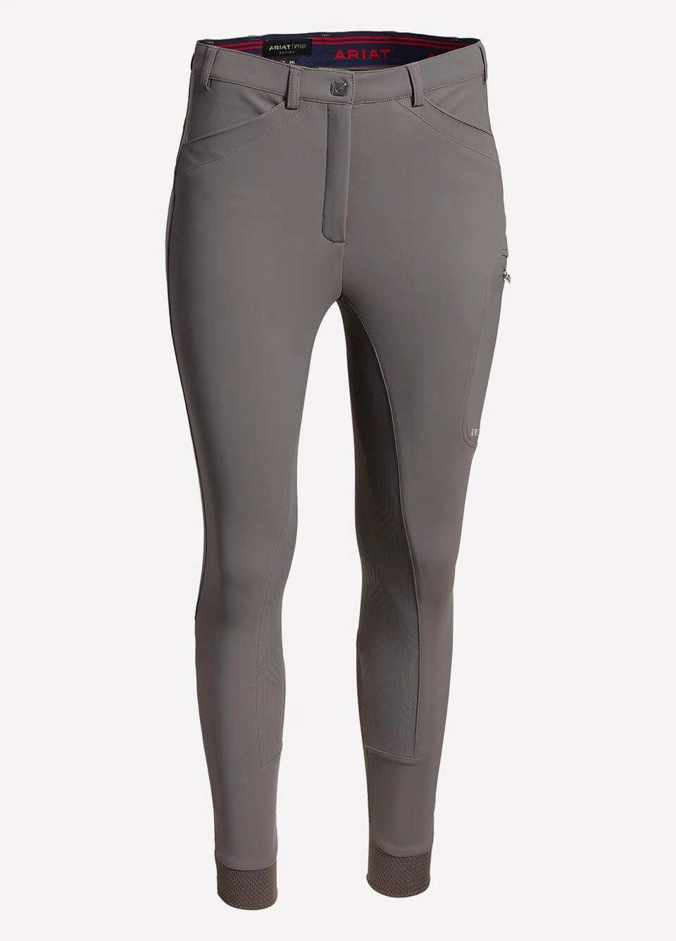 Ariat Womens Triton Grip Full Seat Riding Breeches - Plum Grey 3 Ariat Womens Triton Grip Full Seat Riding Breeches - Plum Grey - Image 3
