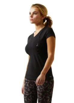 Ariat Vertical Logo T-Shirt - Black -Ridingwear Sales Store ariat vertical ss black 3rdy