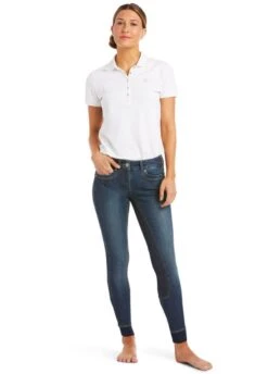 Ariat Halo Denim Full Seat Breech - Marine -Ridingwear Sales Store ariathalomarine3rdy