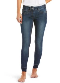 Ariat Halo Denim Full Seat Breech - Marine