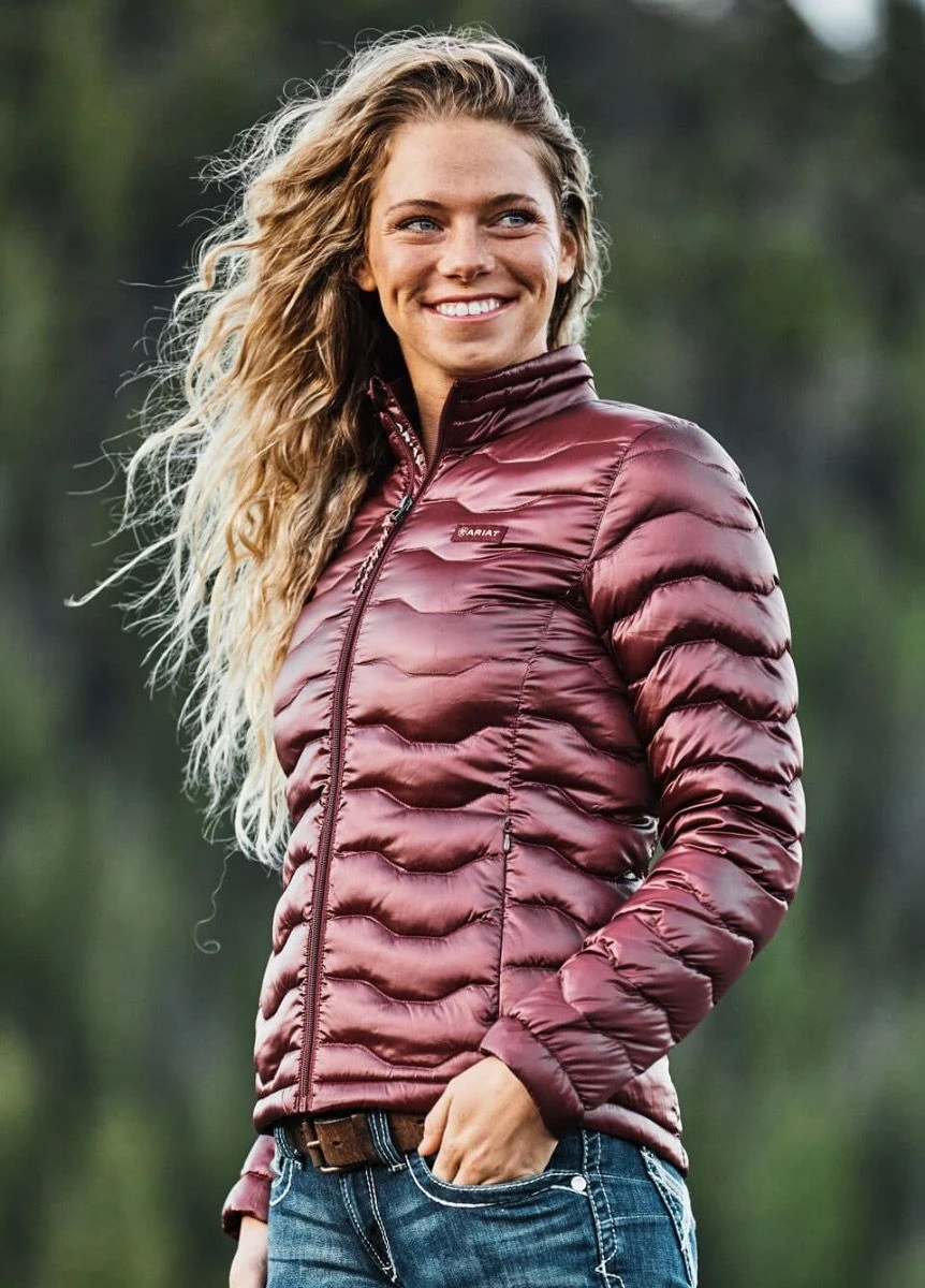 Ariat Ideal 3.0 Down Jacket - Windsor Wine 3 Ariat Ideal 3.0 Down Jacket - Windsor Wine - Image 3