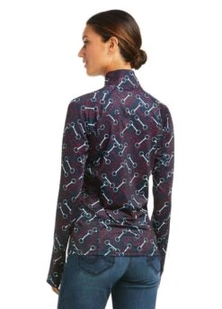 Ariat Womens Lowell 2.0 1/4 Zip Base Layer - Team Print 3 Ariat Womens Lowell 2.0 1/4 Zip Base Layer - Team Print -Ridingwear Sales Store ariatlowellteam2rdy