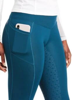Ariat Womens EOS Full Seat Tight - Eurasian Teal -Ridingwear Sales Store ariattightteal3rdy