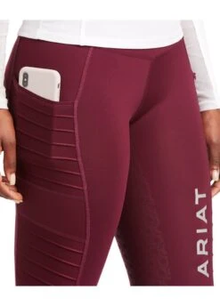 Ariat EOS Moto Full Seat Tights - Windsor Wine -Ridingwear Sales Store ariattightwine3rdy
