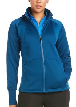 Ariat Wilde Full Zip Sweatshirt - Blue Opal
