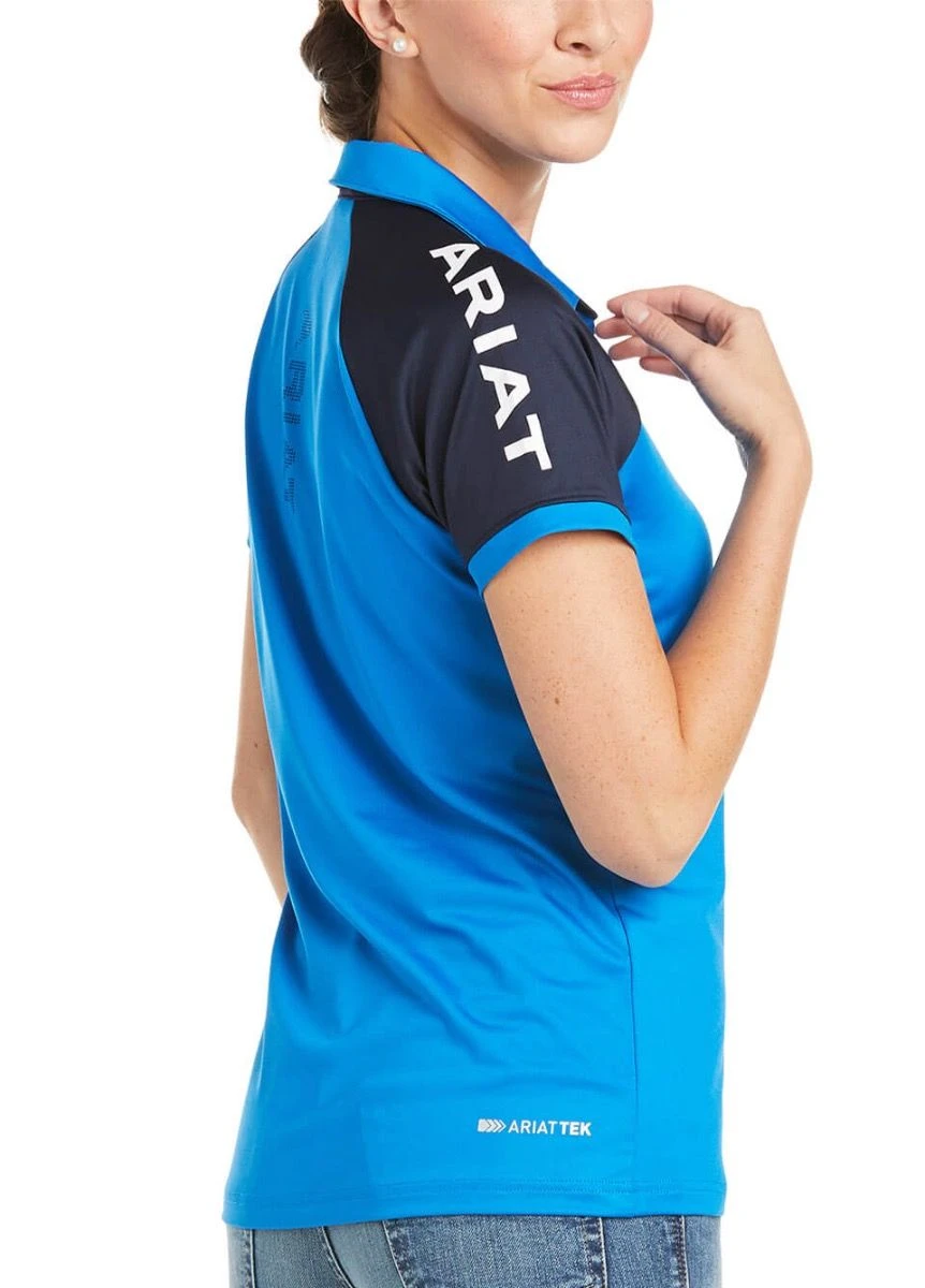 Ariat Team 3.0 Polo - Imperial Blue 2 Ariat Team 3.0 Polo - Imperial Blue - Image 2