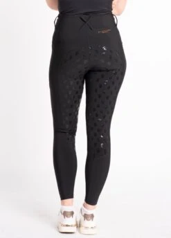 Blackfort Equestrian Everyday Active Riding Tights - Black/Rose -Ridingwear Sales Store bf everyday blackrose 3rdy