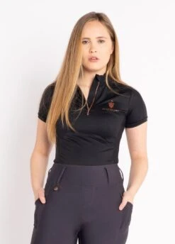 Blackfort Equestrian Short Sleeve Base Layer - Black