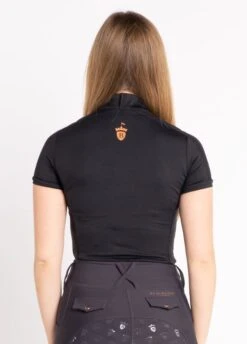 Blackfort Equestrian Short Sleeve Base Layer - Black -Ridingwear Sales Store bf ss base black 3rdy