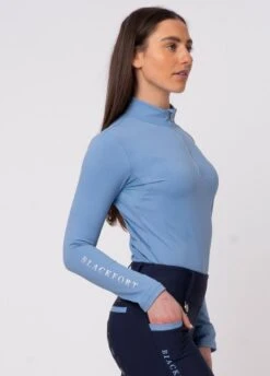 Blackfort Equestrian Cool Mesh Base Layer - Corn Blue -Ridingwear Sales Store blackfort base layer corn blue 2rdy