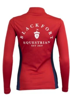 Blackfort Equestrian Cool Mesh Base Layer - Red/Navy -Ridingwear Sales Store blackfort base red navy 3rdy