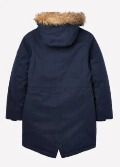 Joules Junior Bonnie Faux Fur Lined Parka - French Navy 6 Joules Junior Bonnie Faux Fur Lined Parka - French Navy -Ridingwear Sales Store bonnie2