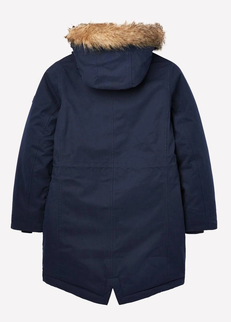 Joules Junior Bonnie Faux Fur Lined Parka - French Navy 3 Joules Junior Bonnie Faux Fur Lined Parka - French Navy - Image 3