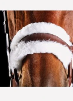Collegiate ComFiTec Sheepskin Bridle - Brown -Ridingwear Sales Store brownsheep3