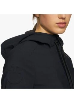 Cavalleria Toscana Jersey Softshell Jacket - Navy -Ridingwear Sales Store cavalleria toscana jersey hood softshell navy 5rdy