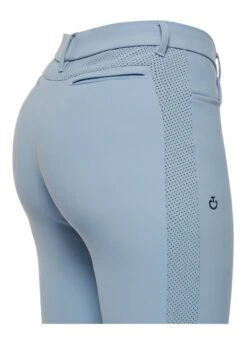 Cavalleria Toscana Perforated Jersey Breeches - Light Blue -Ridingwear Sales Store cavalleria toscana perforated breeches light blue 4rdy