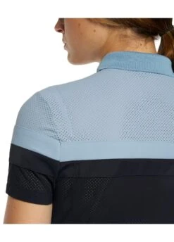 Cavalleria Toscana Perforated Polo Shirt - Navy/Sky Blue -Ridingwear Sales Store cavalleria toscana perforated polo navy sky 5rdy