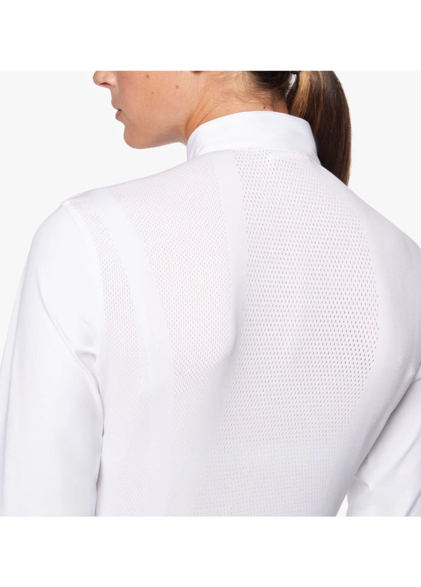 Cavalleria Toscana R-Evo Pleated Competition Shirt - White 4 Cavalleria Toscana R-Evo Pleated Competition Shirt - White - Image 4