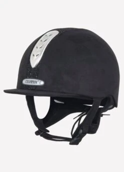 Champion Junior X-Air Dazzle Plus Riding Hat - Black