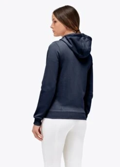 Cavalleria Toscana Emblem Hoodie - Atlantic Blue -Ridingwear Sales Store ct emblem hoodie 7j00 3rdy