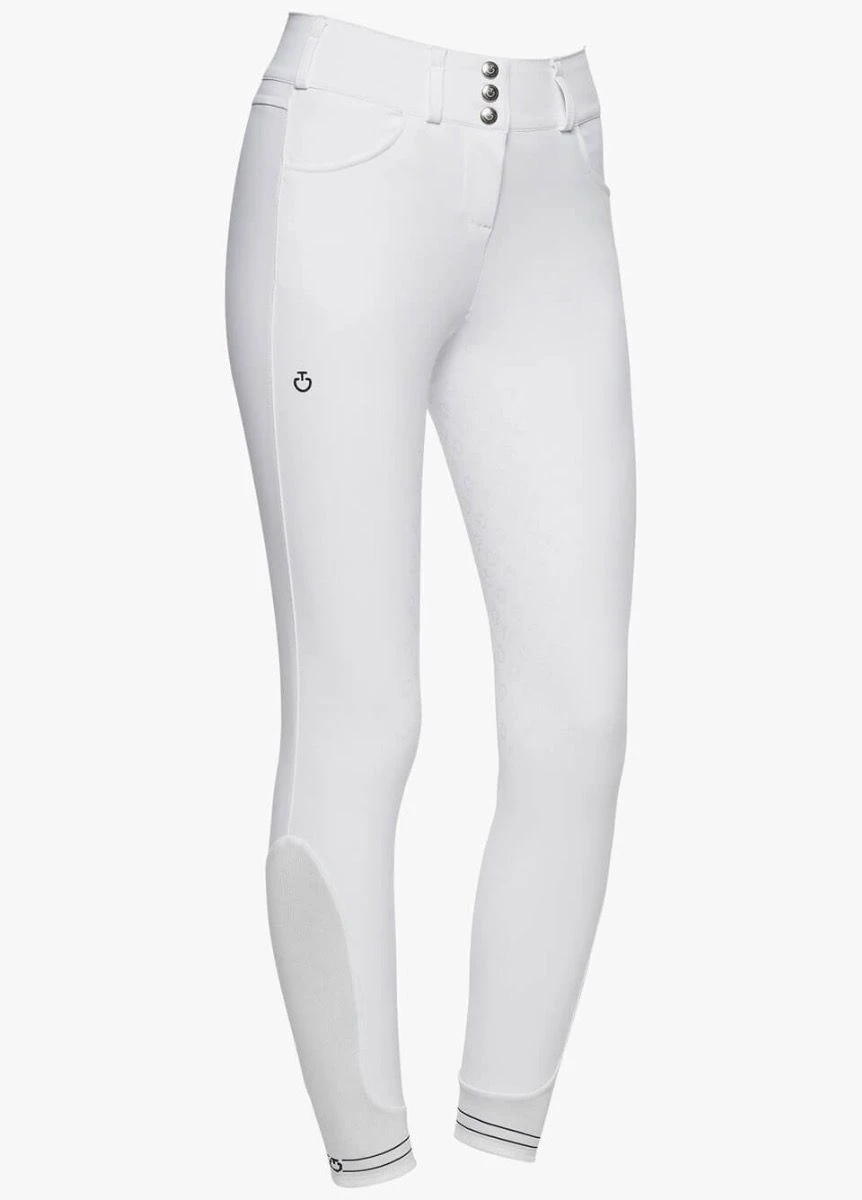 Cavalleria Toscana High Waist Full Seat Breeches - White 1 Cavalleria Toscana High Waist Full Seat Breeches - White