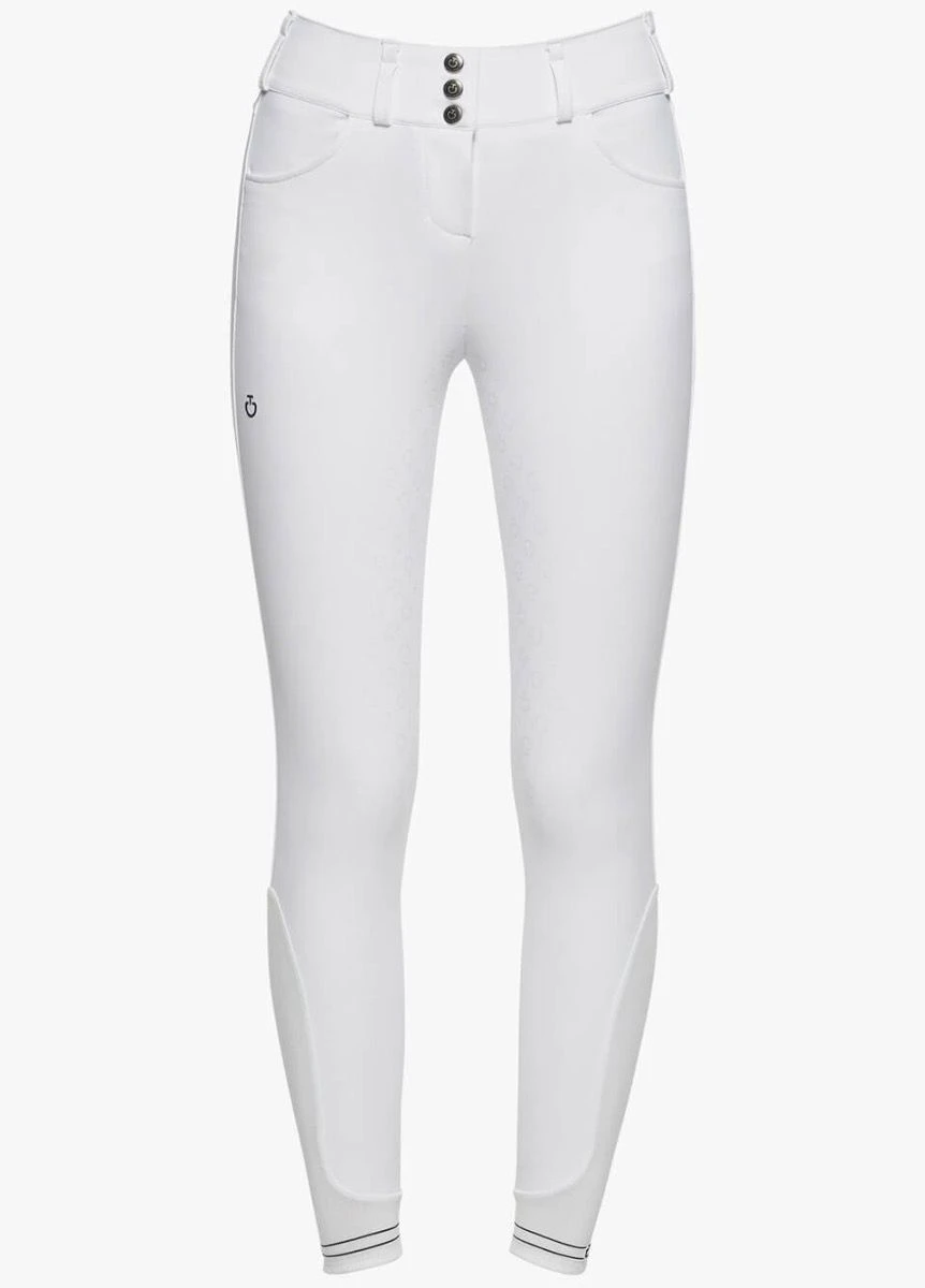 Cavalleria Toscana High Waist Full Seat Breeches - White 2 Cavalleria Toscana High Waist Full Seat Breeches - White - Image 2