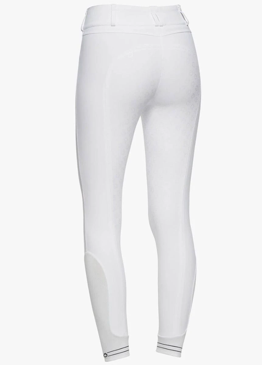 Cavalleria Toscana High Waist Full Seat Breeches - White 3 Cavalleria Toscana High Waist Full Seat Breeches - White - Image 3